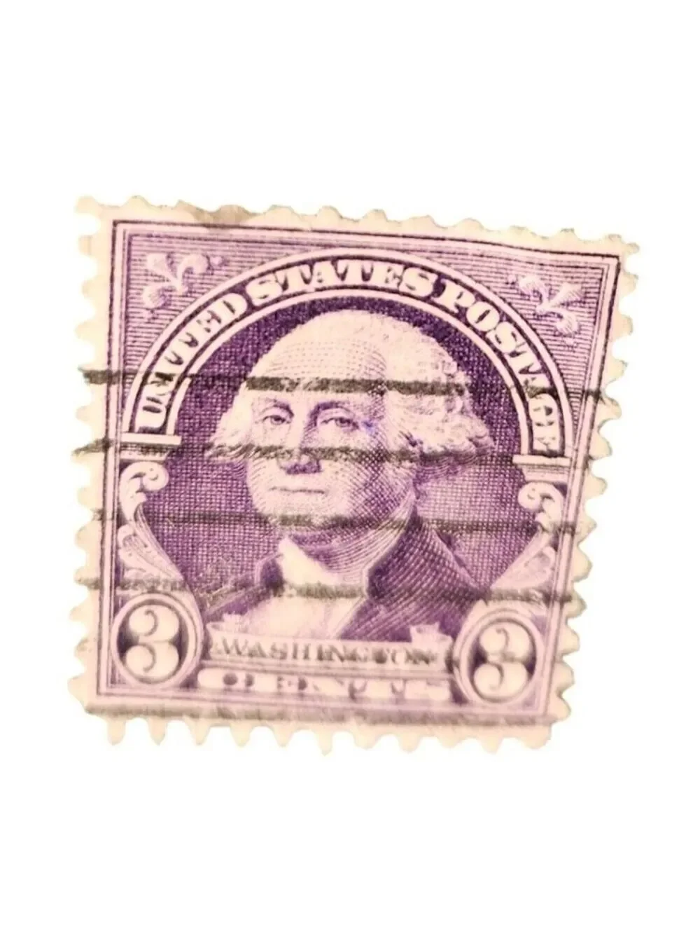 Vintage 1932 Washington 3¢ U.S. Postage Stamp Purple